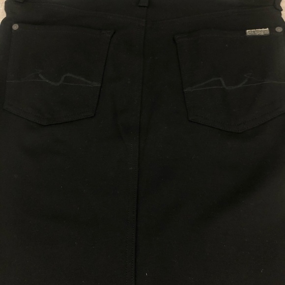 7 For All Mankind 5 Pocket Pencil Slit Skirt - Picture 9 of 9